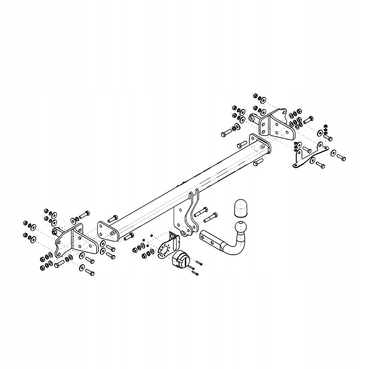 Hak holowniczy Mercedes C C205 Coupe od 15 MODUŁ WIĄZKA 13 PIN GRATIS Nowy Producent Steinhof