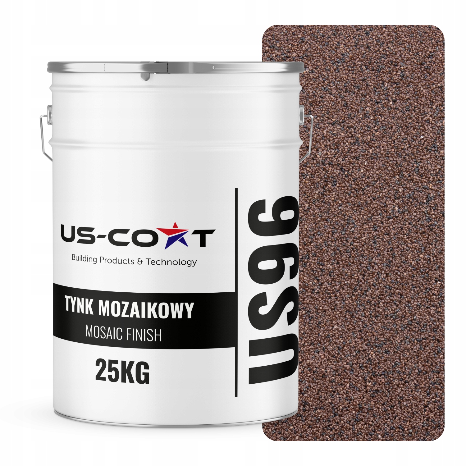 Mozaiková Omítka Mozaika 25 Kg Hnědá Tmavá M81 Ozdobná Pryskyřičná Fasáda