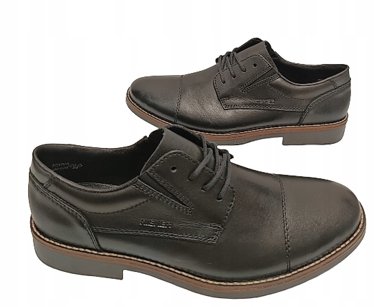 polobotky pohodlné kožená Rieker 15320-00 černá r40