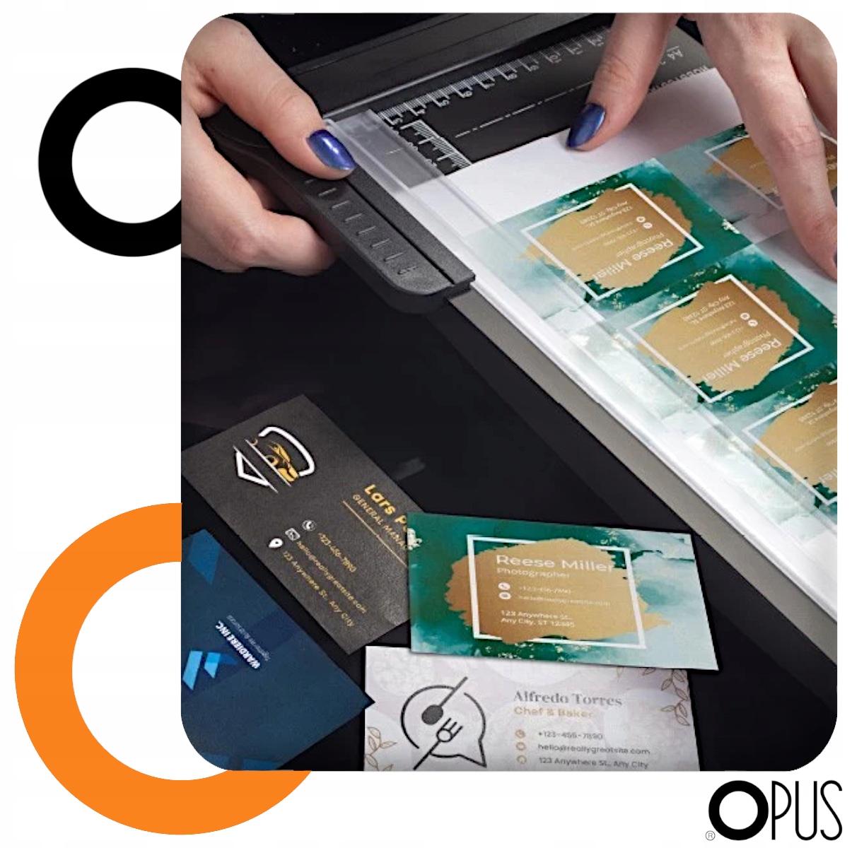 Obcinarka do cięcia papieru Gilotyna Trymer Nożycowa OPUS hobbyCUT A4 Waga produktu z opakowaniem jednostkowym 1.1 kg