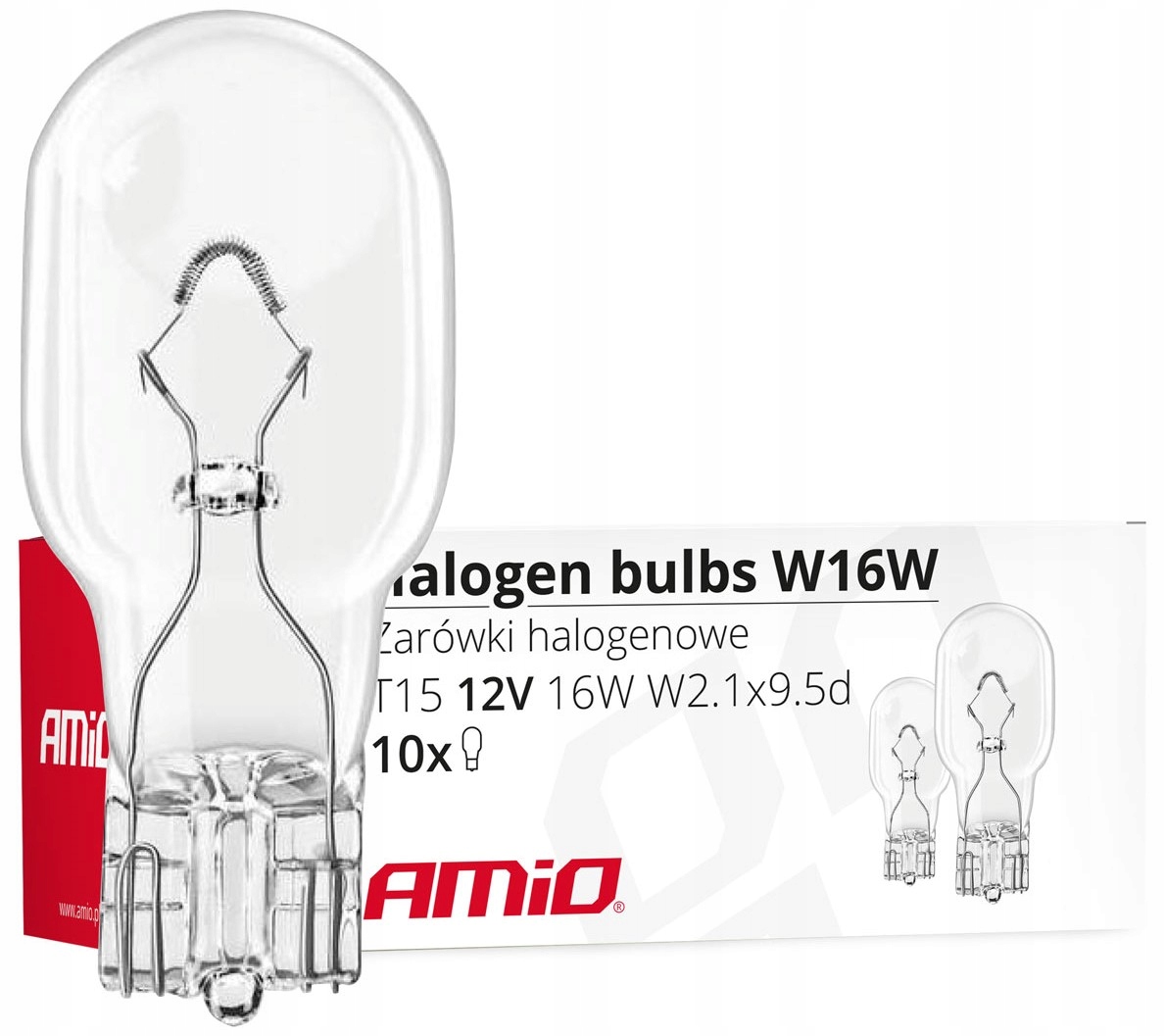 Żarówka Żarówki W16W T10 16W 12V X10 10 Sztuk