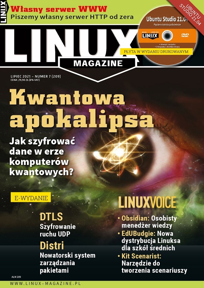 e-wydanie LinuxMagazine 7(209)2021 Szyfrowanie