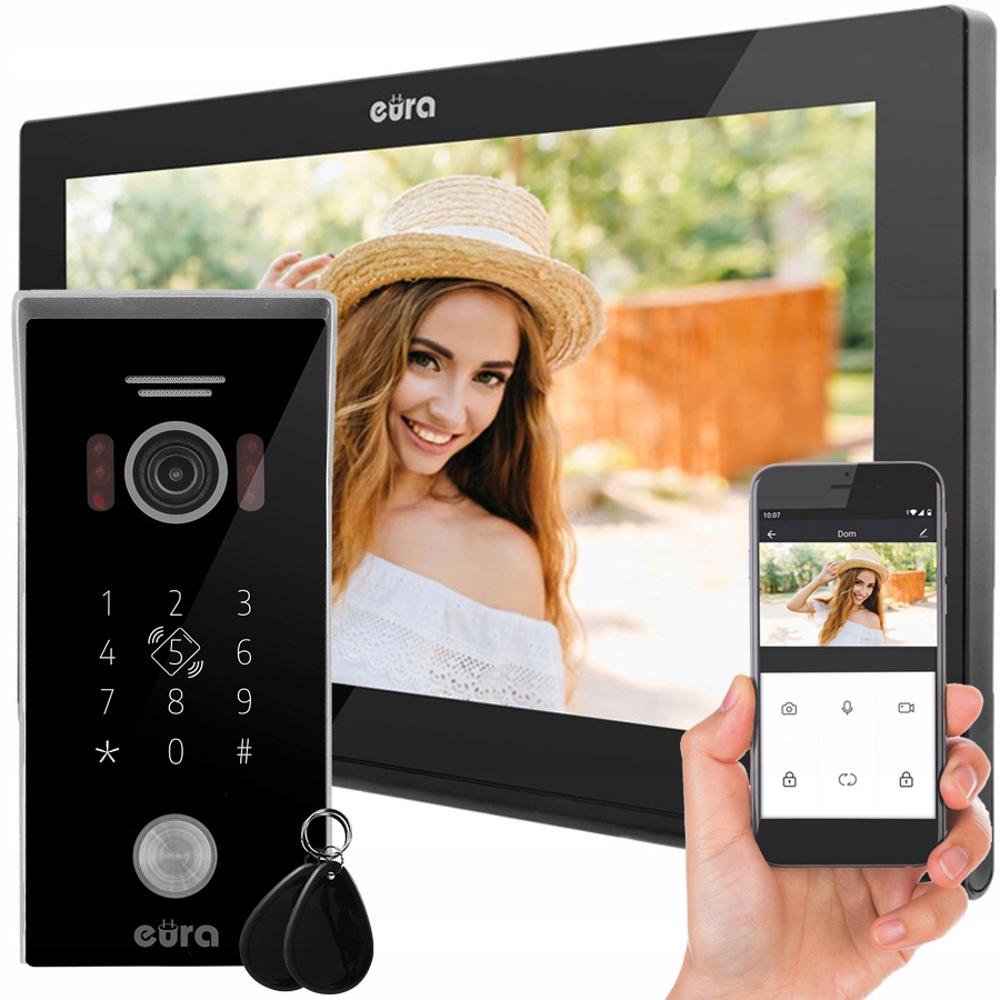 Videovrátnik Eura VDP-99C5 Wifi Ahd Rfid pamäť