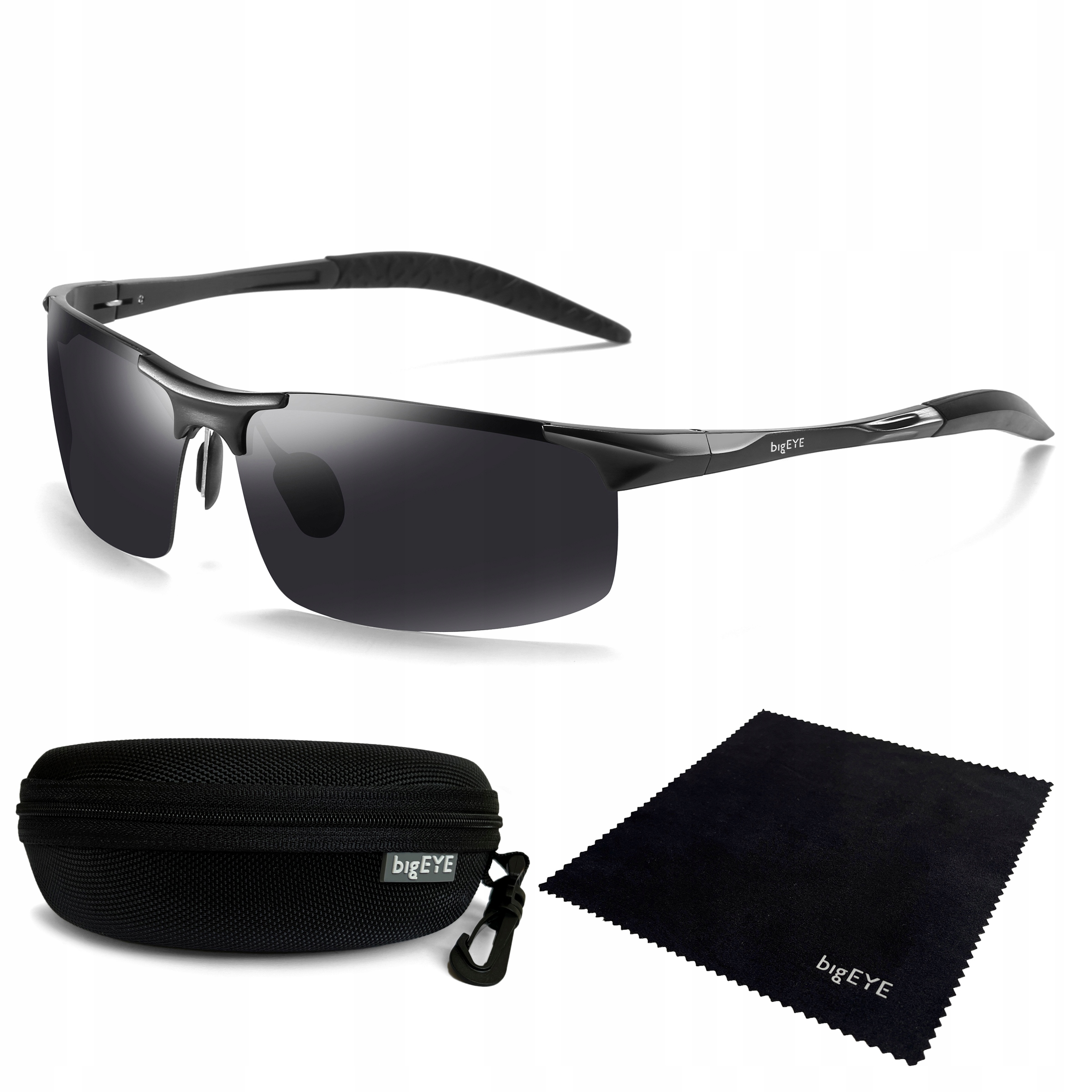 bigEYE Pánské Polarizační Brýle Pro Řidiče Aluminium Premium Sada