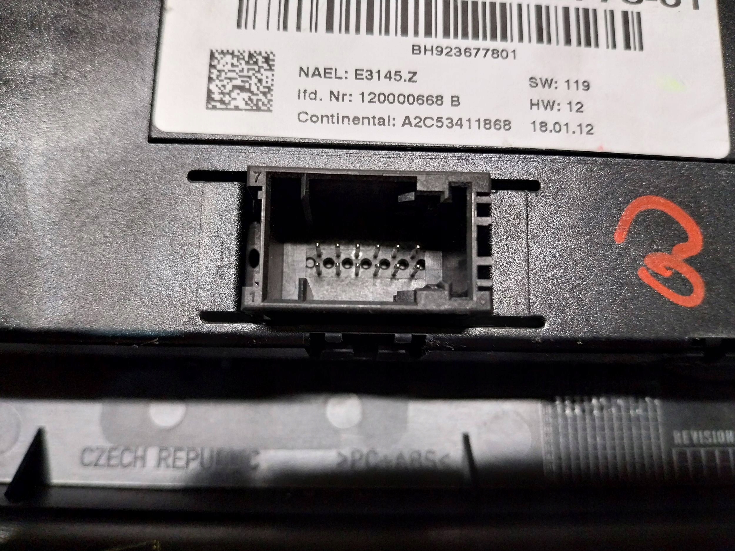 PANEL klími klimatizaci elektrický 9236778 BMW E81 E82 E87 E88 E90 E91 E92
