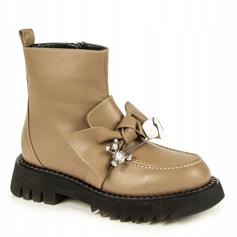 Boccato 040.541 Kotníkové Boty Kůže Lico Cappucino Nude 37