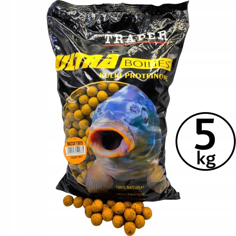 Kulki Proteinowe Traper Ultra Zanętowe Orzech Tygrysi Tigernuts 16mm 5kg