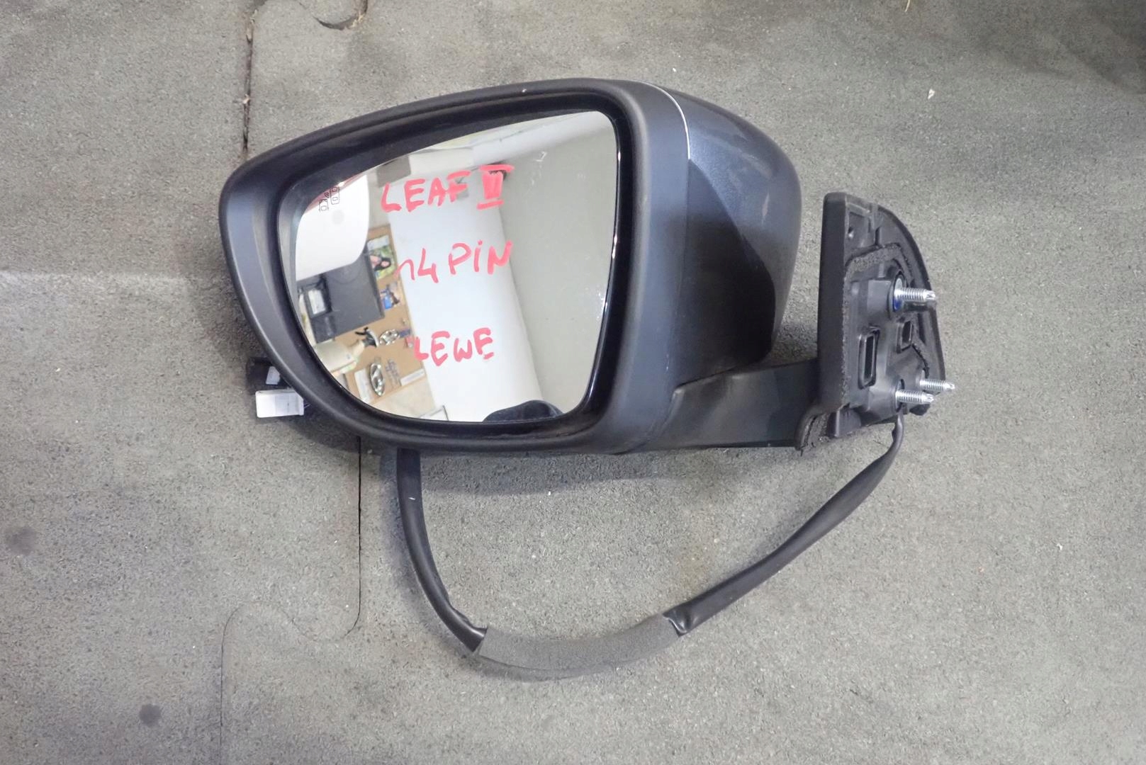mirror left NISSAN LEAF II 2018- 14PIN KAMERA