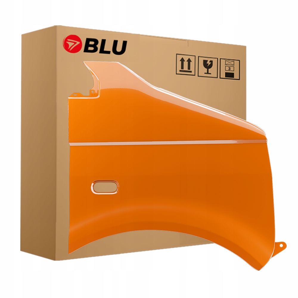 Blu Blatník Vw T5 Transporter Multivan LP2C pravý oranžový 03-15 přední