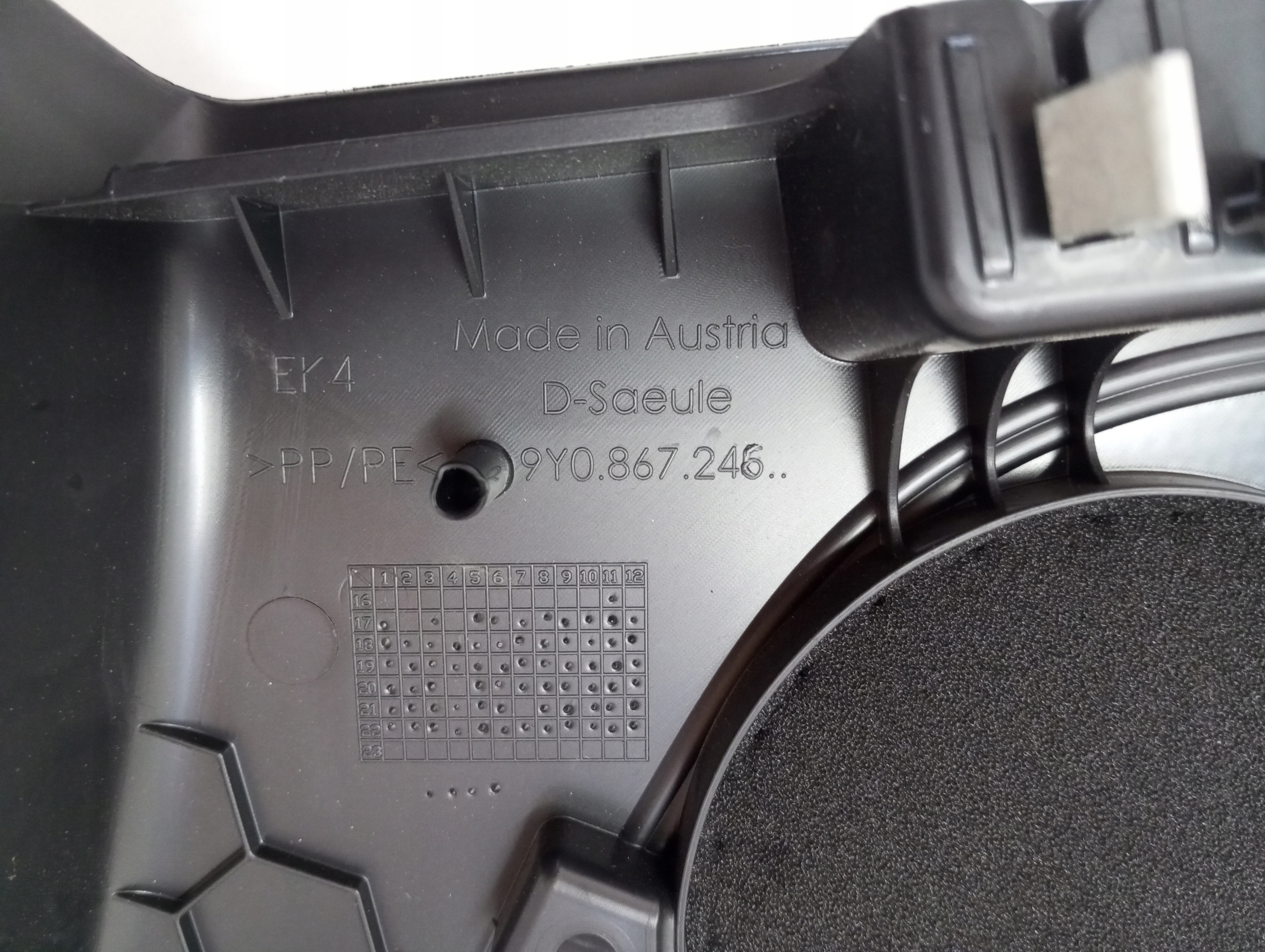 Blende Abdeckung SLUPKA D PORSCHE CAYENNE 9Y0 9Y0867246