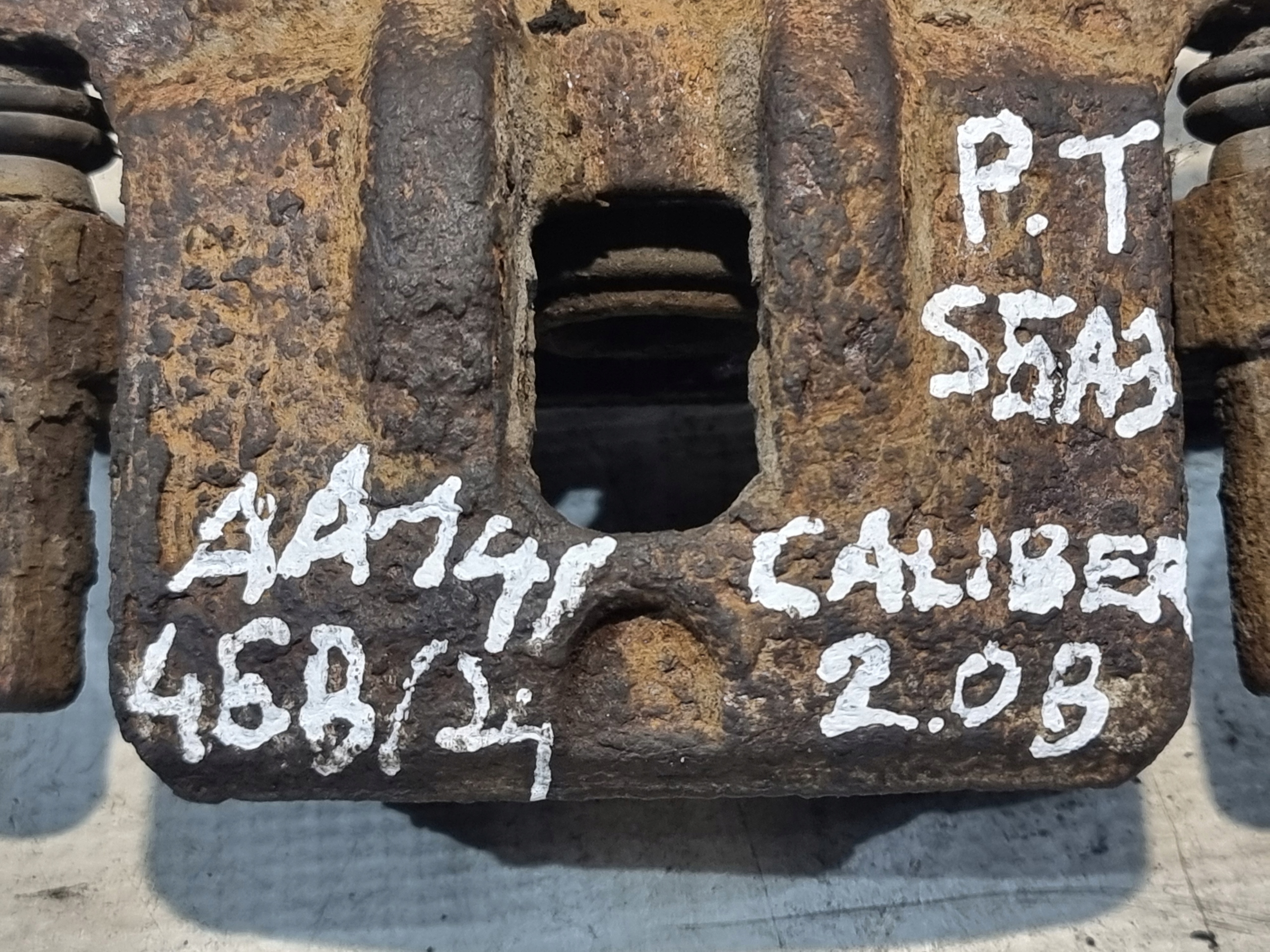 caliper brake right rear part DODGE CALIBER 2.0B 08r
