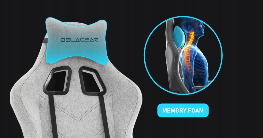 Fotel OBROTOWY biurowy ERGONOMICZNY Delagear G 606 Szerokość mebla 70 cm