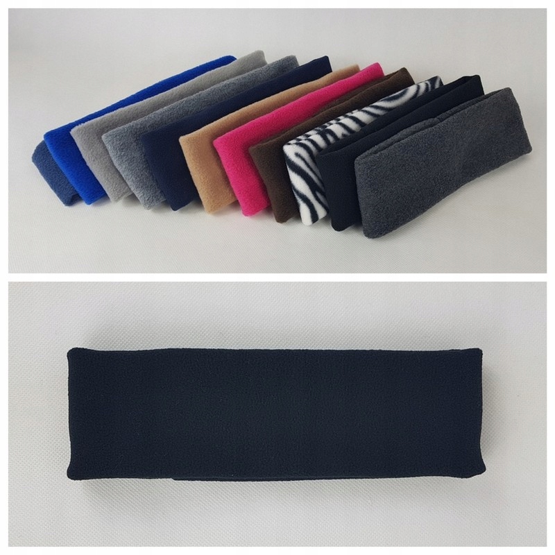 226 OPASKA z polaru polarowa szer. 8 cm CZARNA Marka inna