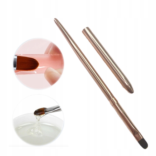 

Pędzelek Rose Gold #5 do żelu okrągły 6mm