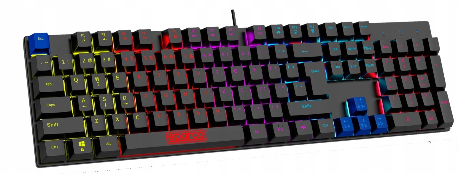 Sparco – mechanická herní klávesnice Phantom, Rgb