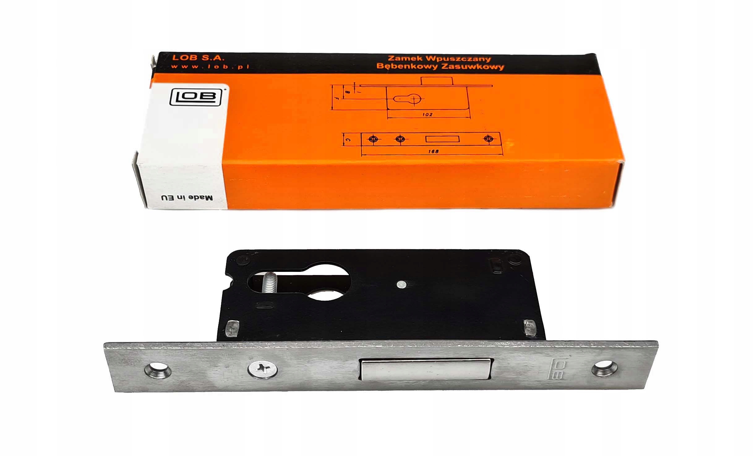 

Zamek Dodatkowy Wąski Lob Z030B Wkład Inox