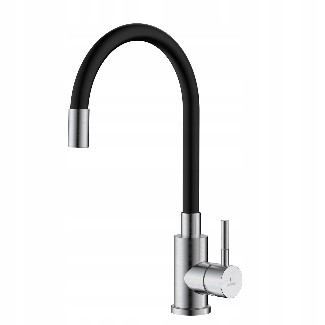 Kuchyňská baterie Avapax Lapur ocel kartáčovaná, flexibilní ramínko
