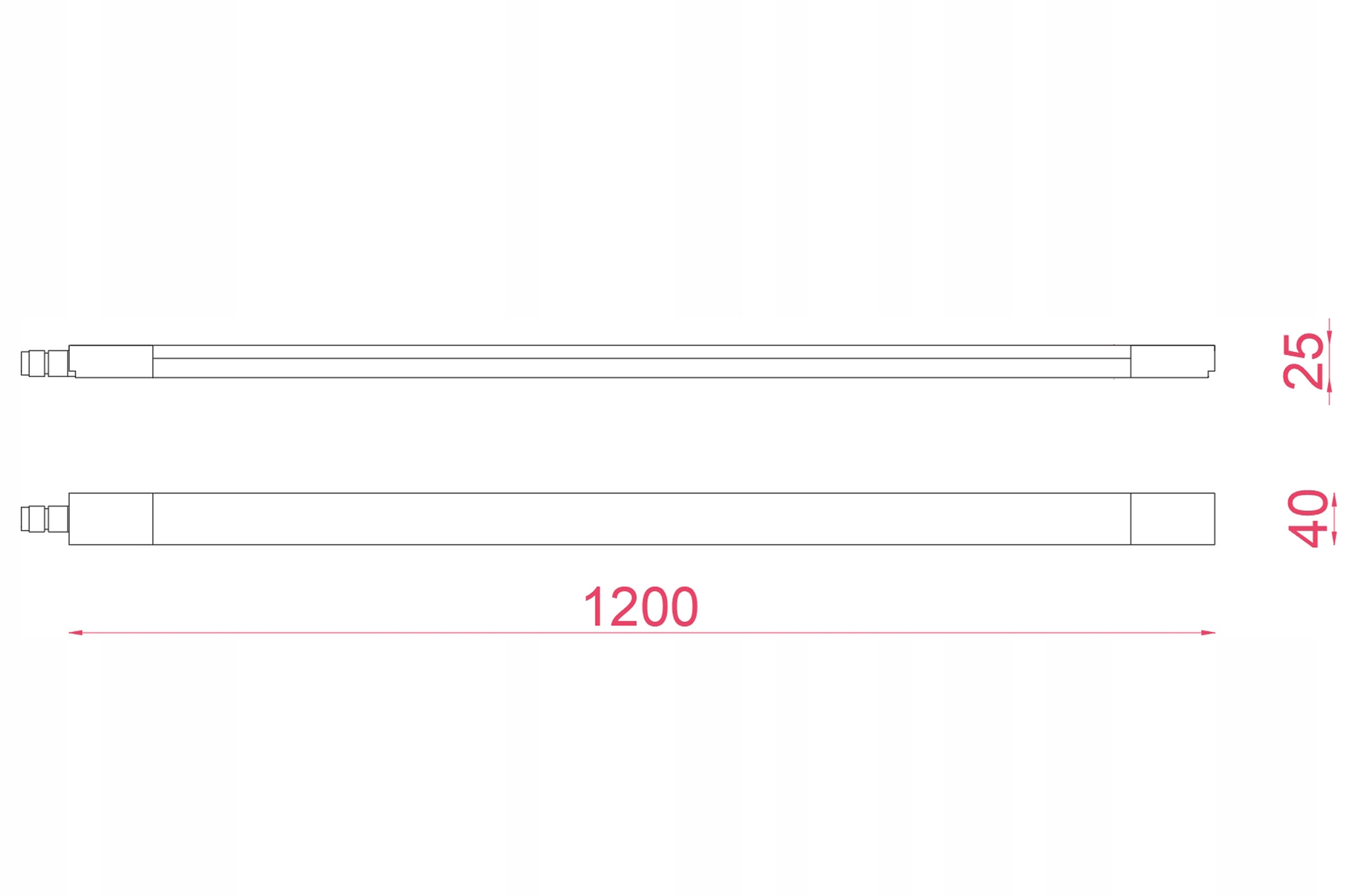 Oprawa LED ścienna sufitowa 36W 120cm ZIMNA IP65 HALA garaż piwnica Barwa światła biały zimny