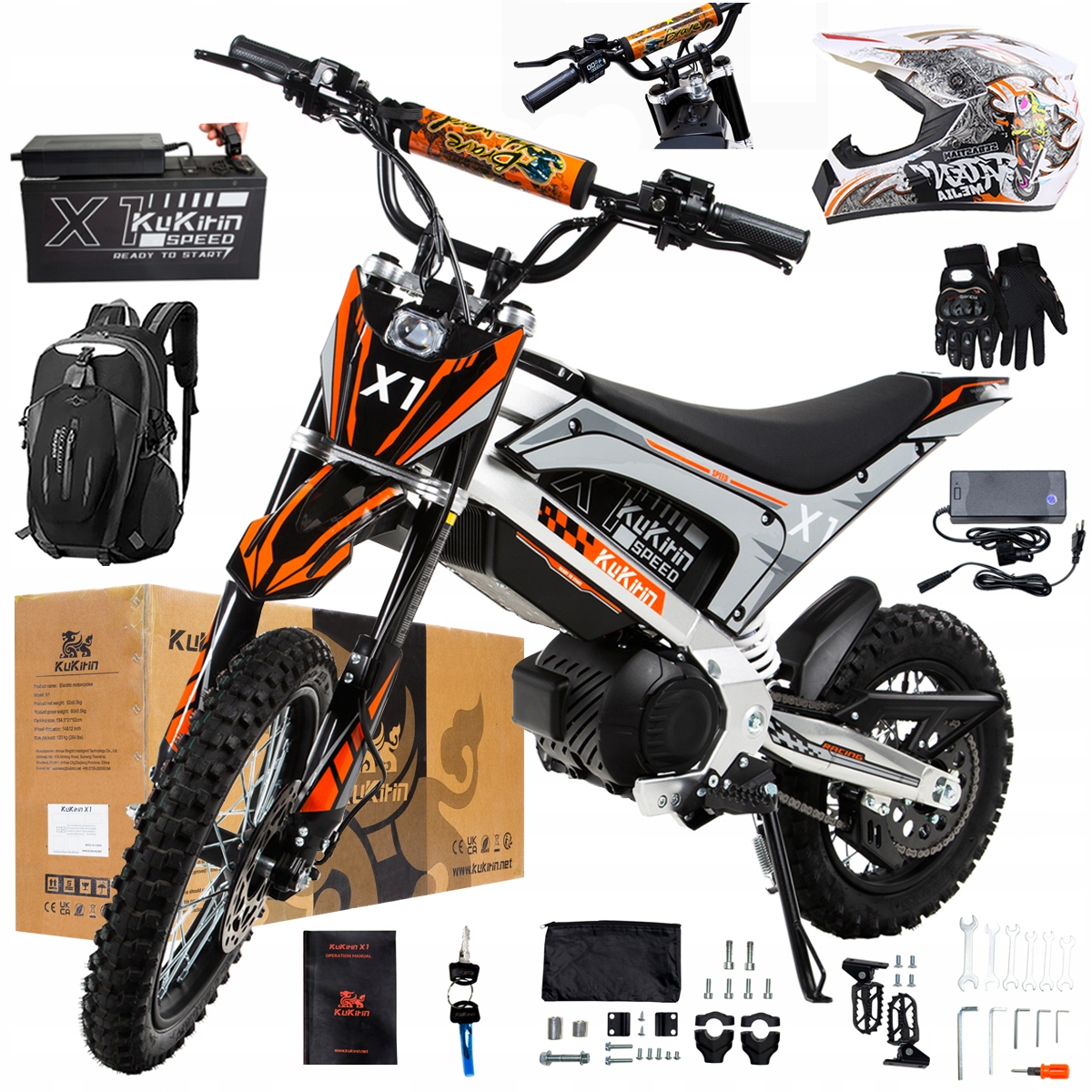 Kukirin X1 2026 Nové terénní elektrické vozidlo 2000W50KM/H 48V20.8Ah 14''