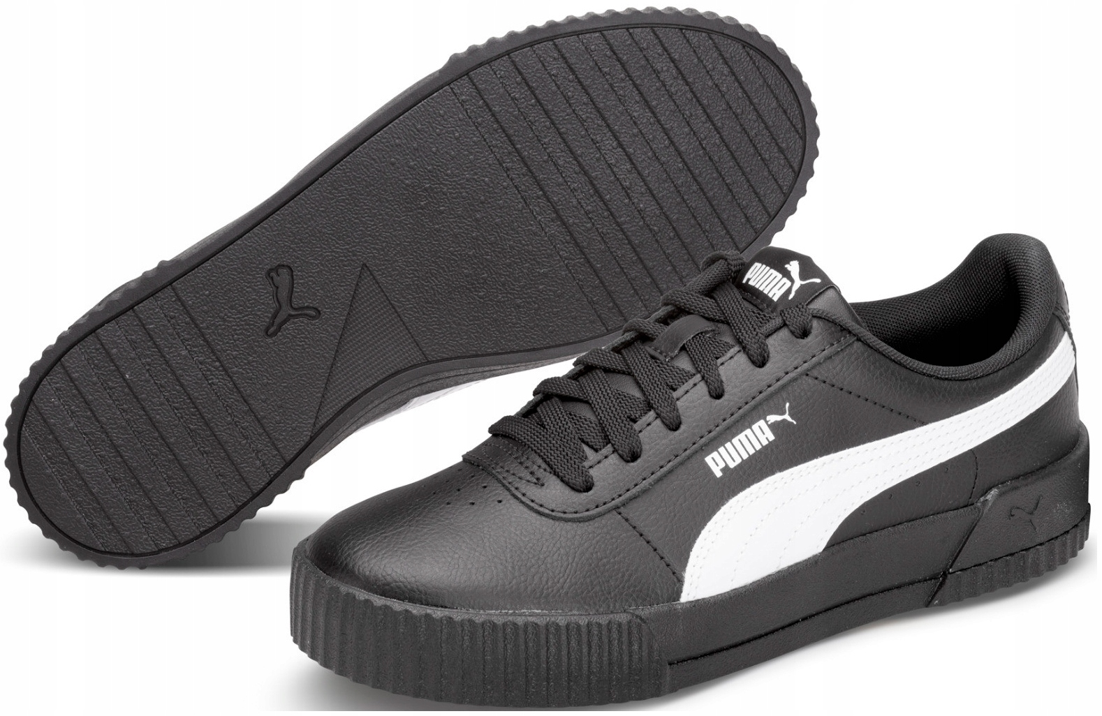 BUTY PUMA DAMSKIE SPORTOWE CZARNE CARINA ROZ 37,5