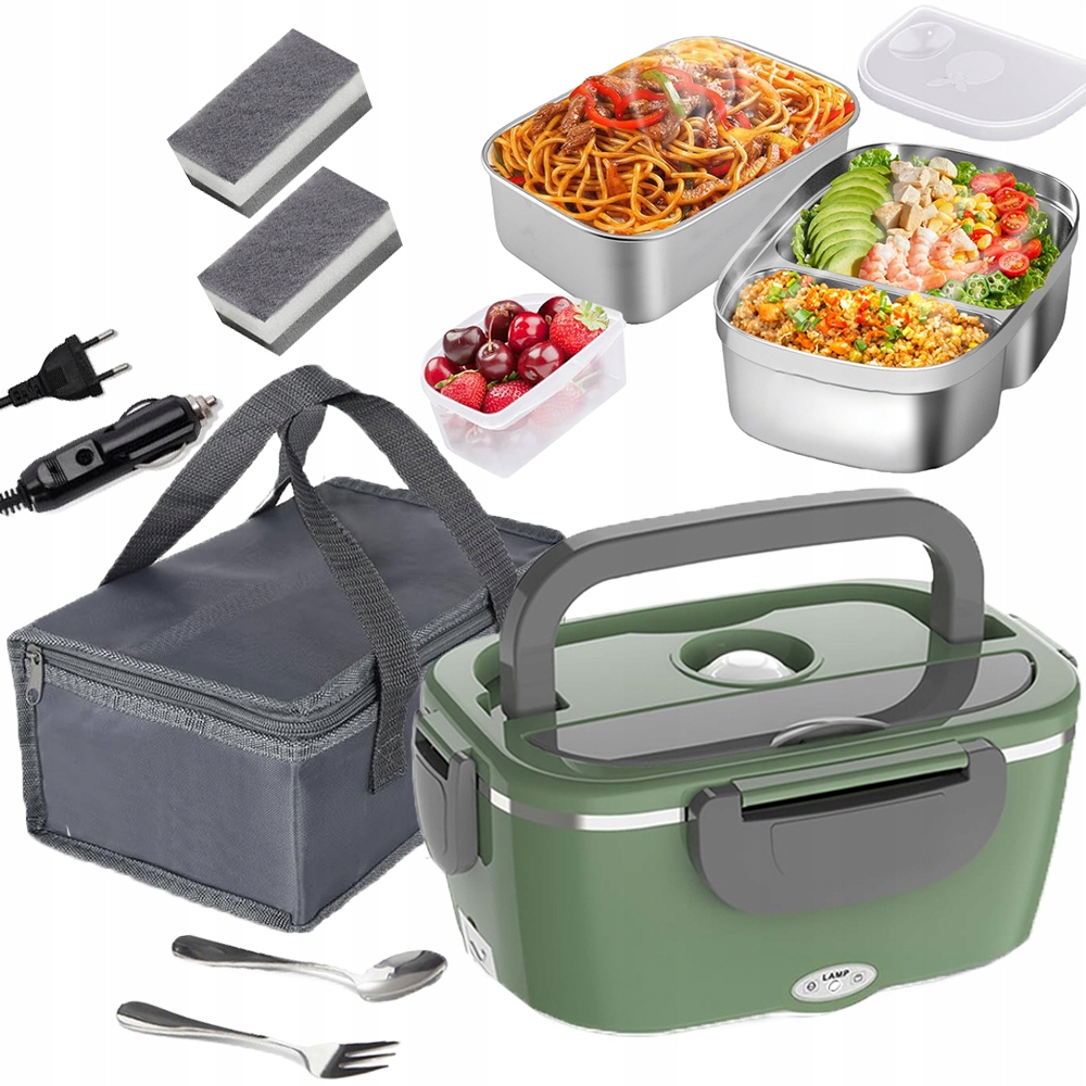 Elektrický Obědový Box 3V1 Z Nerezové Oceli O Objemu 1,5 L