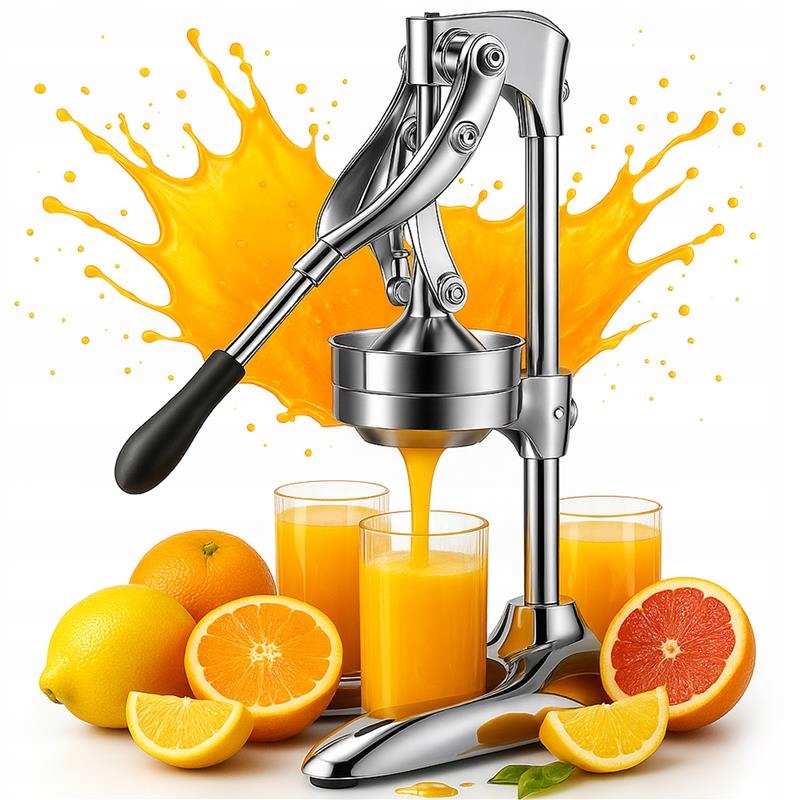 Ruční Odšťavňovač Na Citrusy A Lisování Ovoce, Pevná Nerezová Ocel
