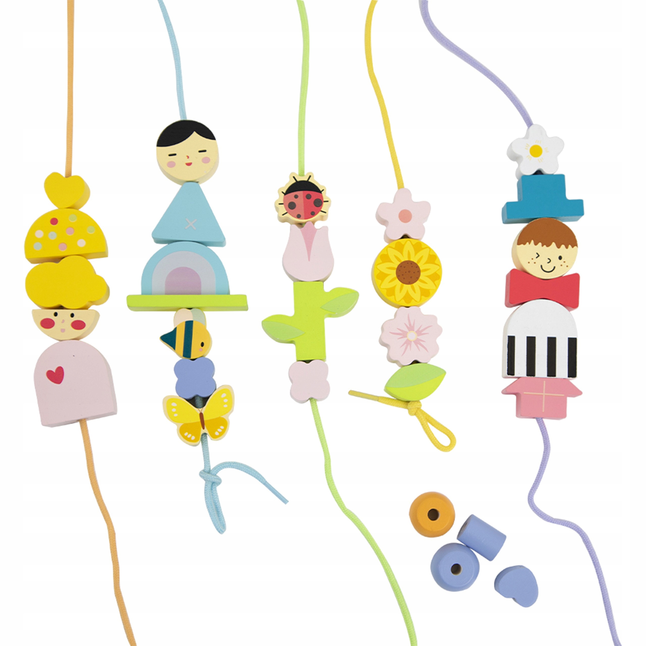 KLOCKI KORALIKI NAWLEKANKA PRZEPLATANKA UBRANIA DUŻY ZESTAW CLASSIC WORLD Wiek dziecka 3 lata +