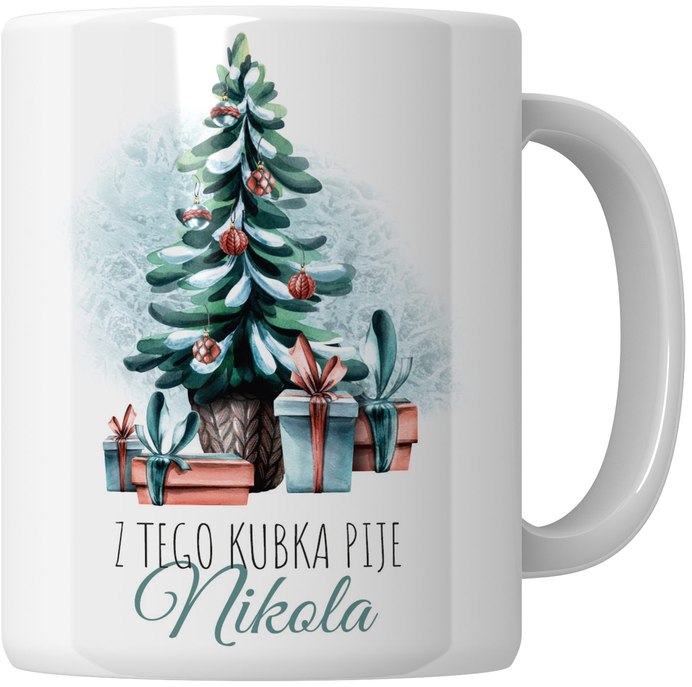 

Kubek Pod Choinkę Mikołajki Święta Z Imieniem