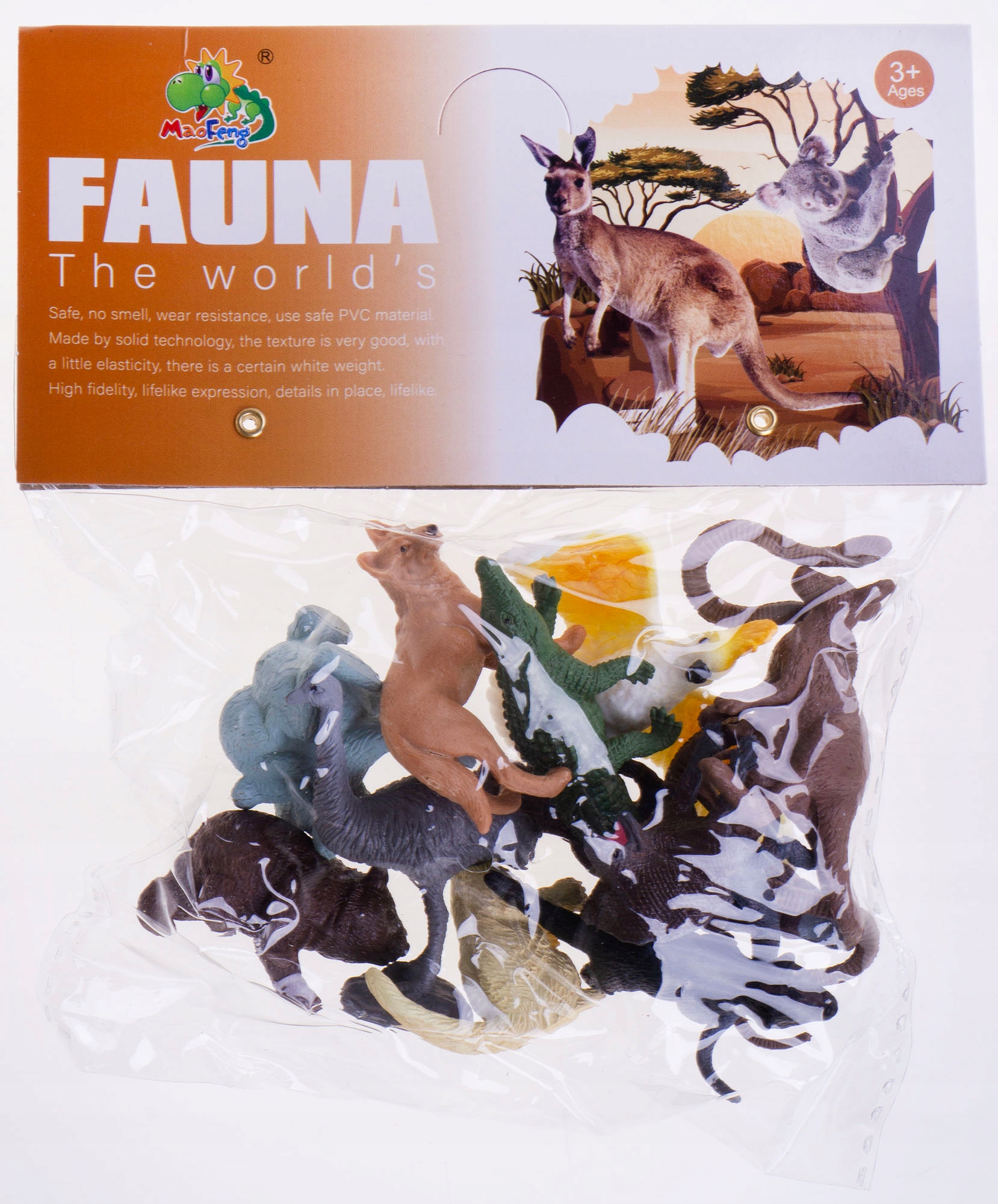 ZWIERZĘTA DZIKIE AUSTRALIA ZESTAW 12 SZT FIGUREK KANGUR KOALA EAN (GTIN) 5902447042191