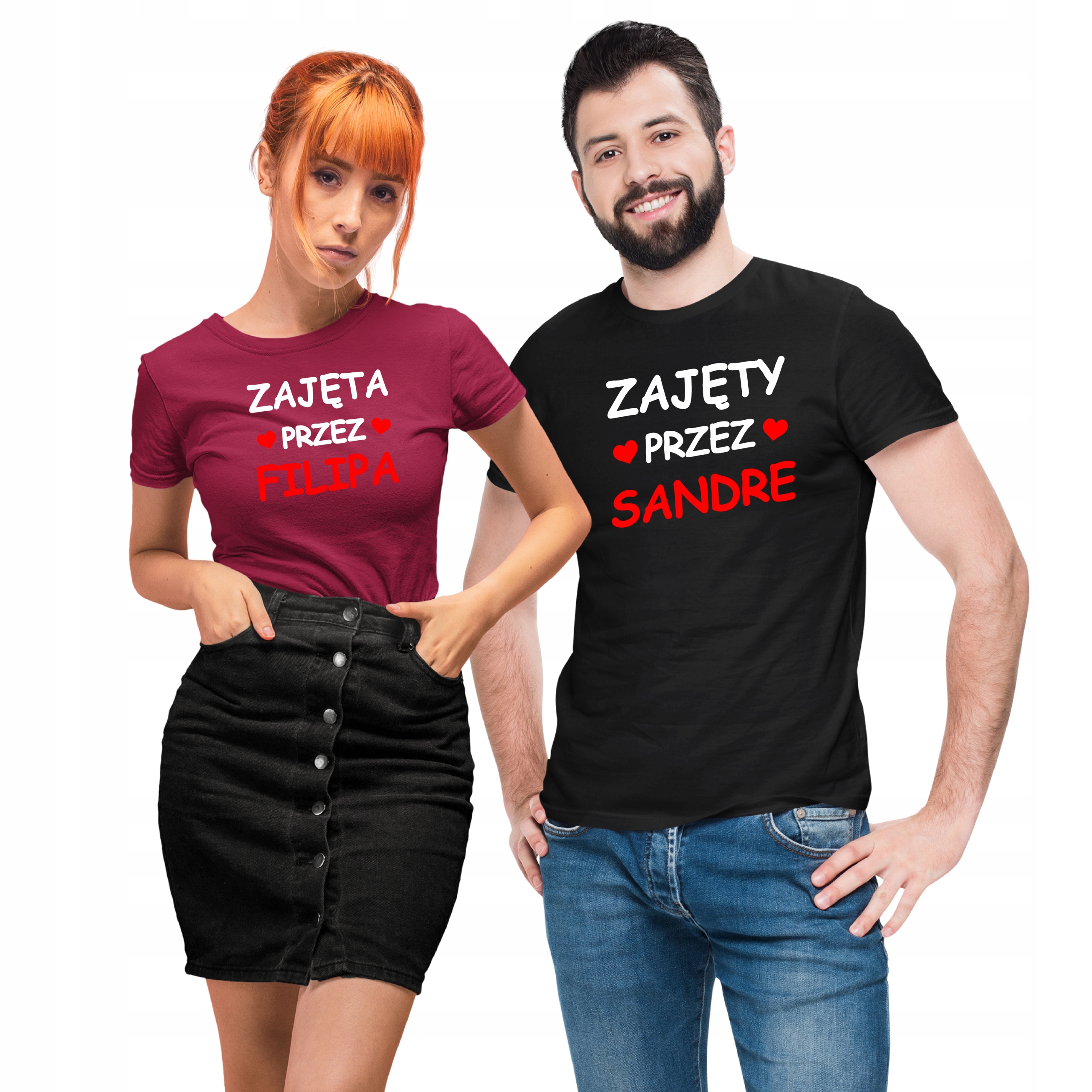 

Zestaw 2 Koszulki Na Walentynki Dla Pary Imiona