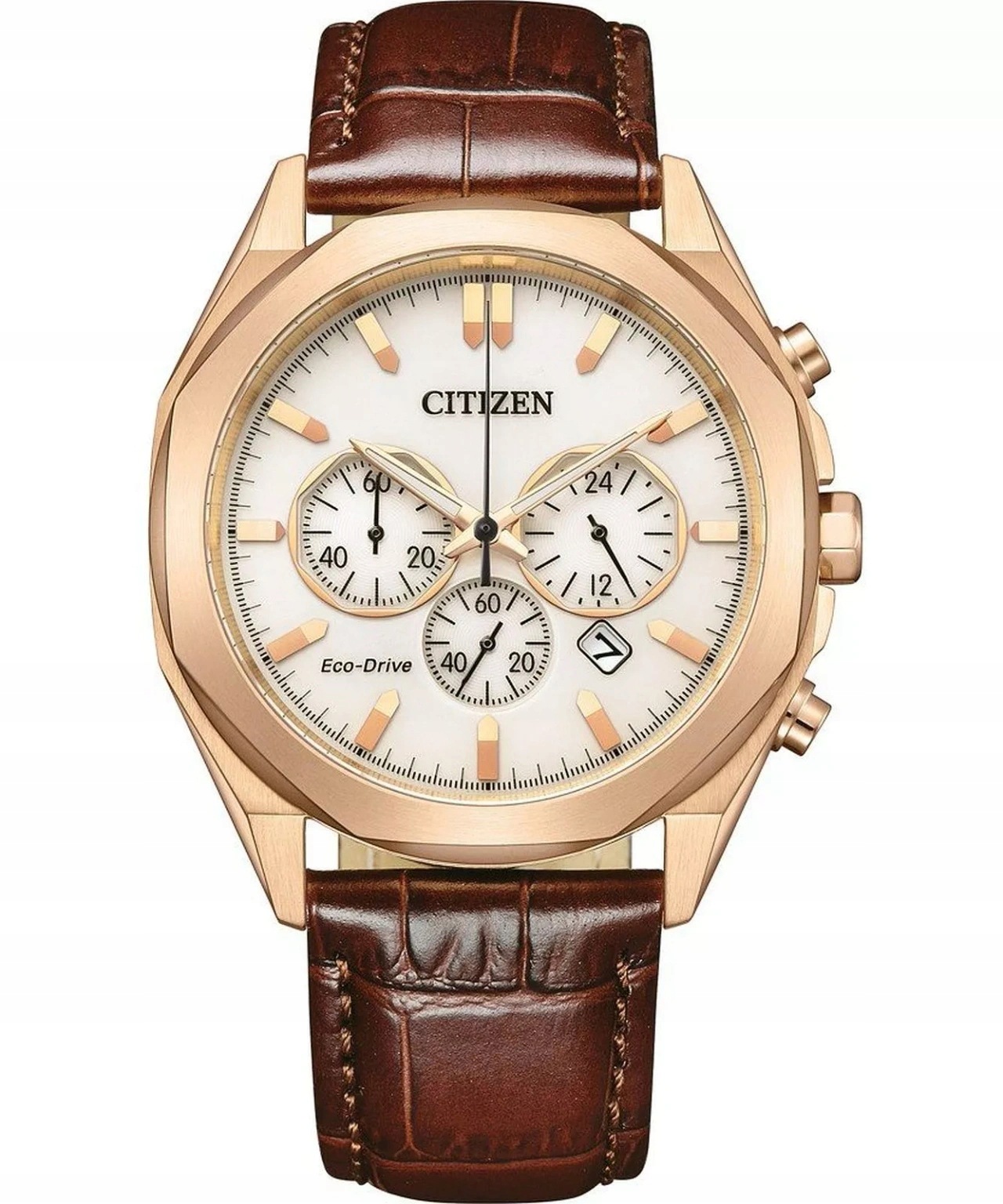 Pánské Hodinky Citizen CA4593-15A Modern Chrono Zlaté Na Řemínku 10BAR