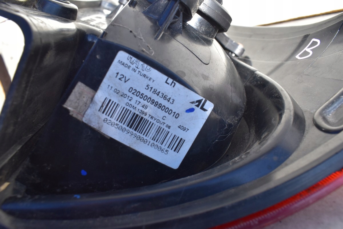 light left rear part FIAT PANDA III 51843643