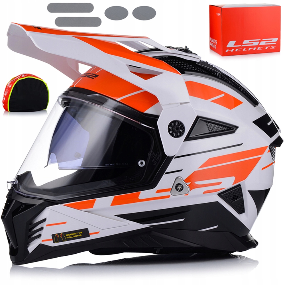 Motocyklová Prilba LS2 MX702 Pioneer Enduro Cross Štvorkolka Atv Sklo Blenda