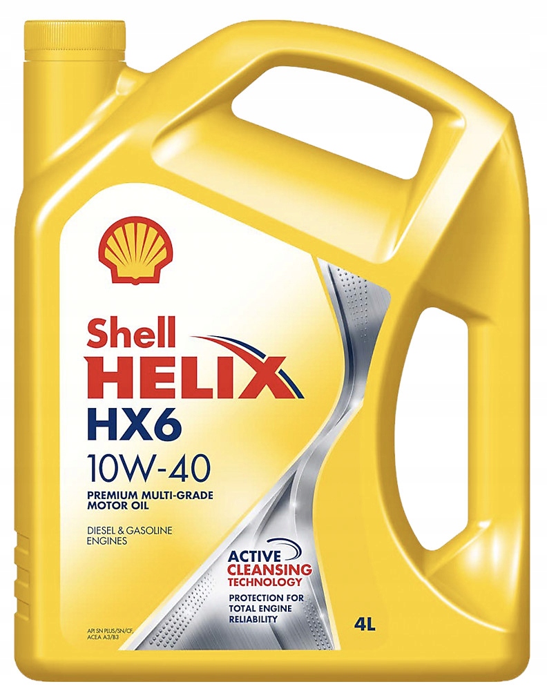 Olej Shell Helix HX6 Sn/cf 229.3 RN700 502.00 505.00 10W40 10W-40 4L