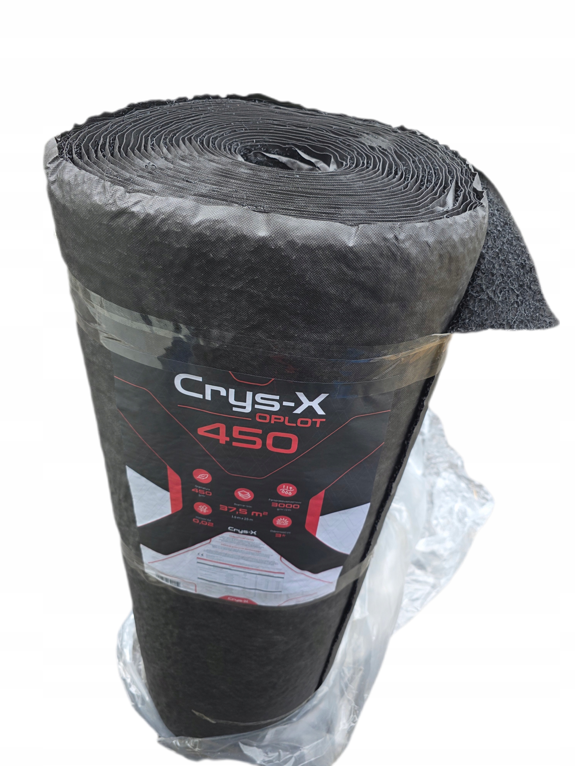 Membrana dachowa z oplotem pod blachę rąbek Metal Crys-X Oplot 450