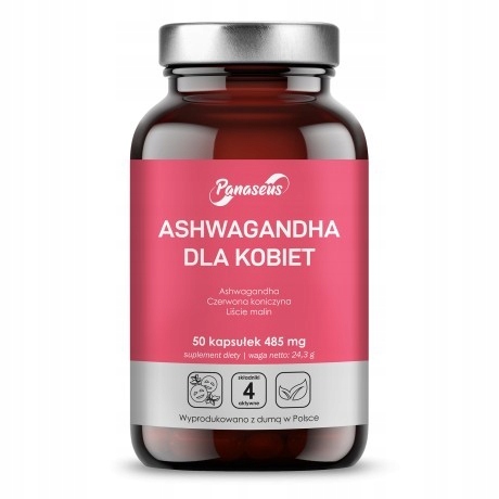 Panaseus Ashwagandha dla Kobiet 50 kapsułek spokój