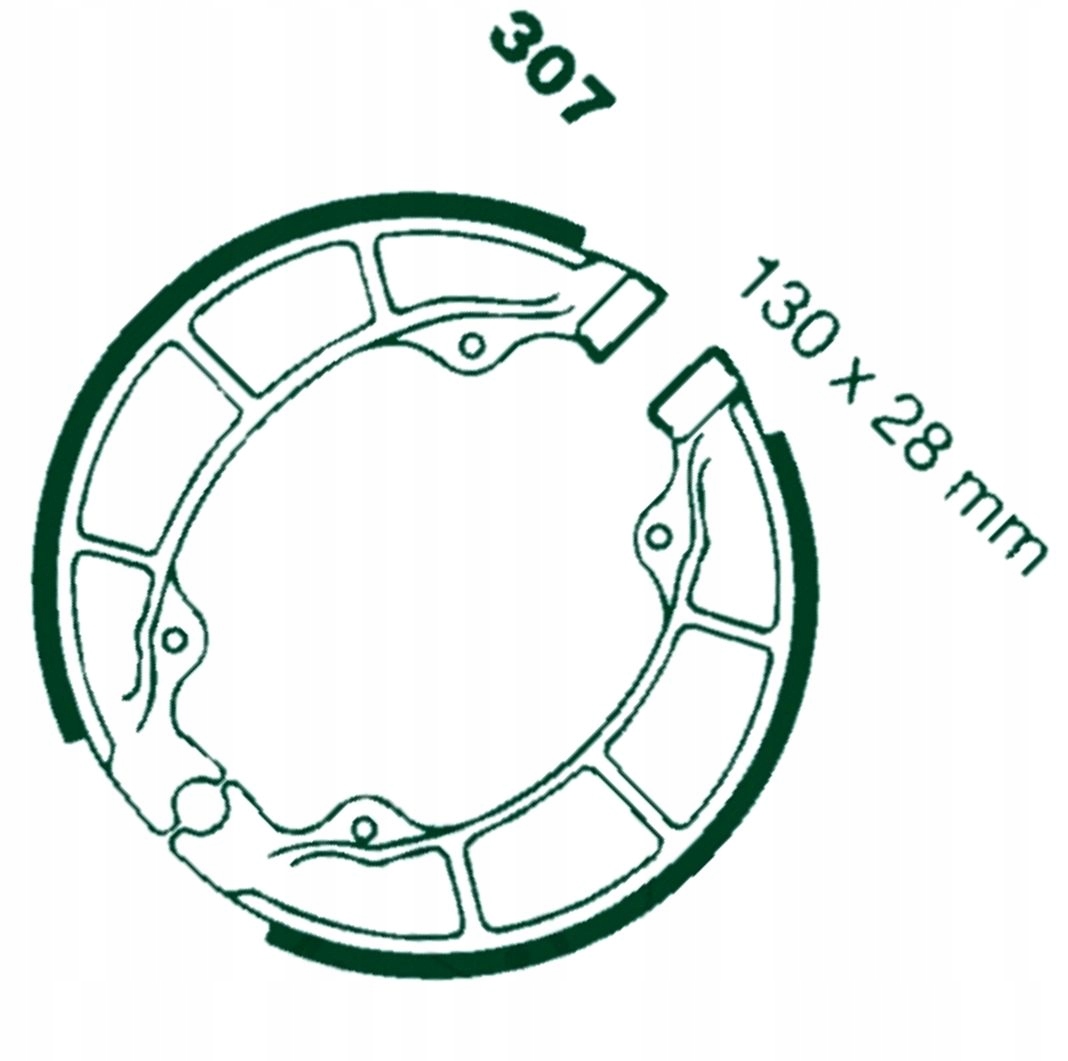 Brzdové Čelisti Kymco Maxxer 50 Pulsar 125 Peugeot Kisbee 100 Tweet