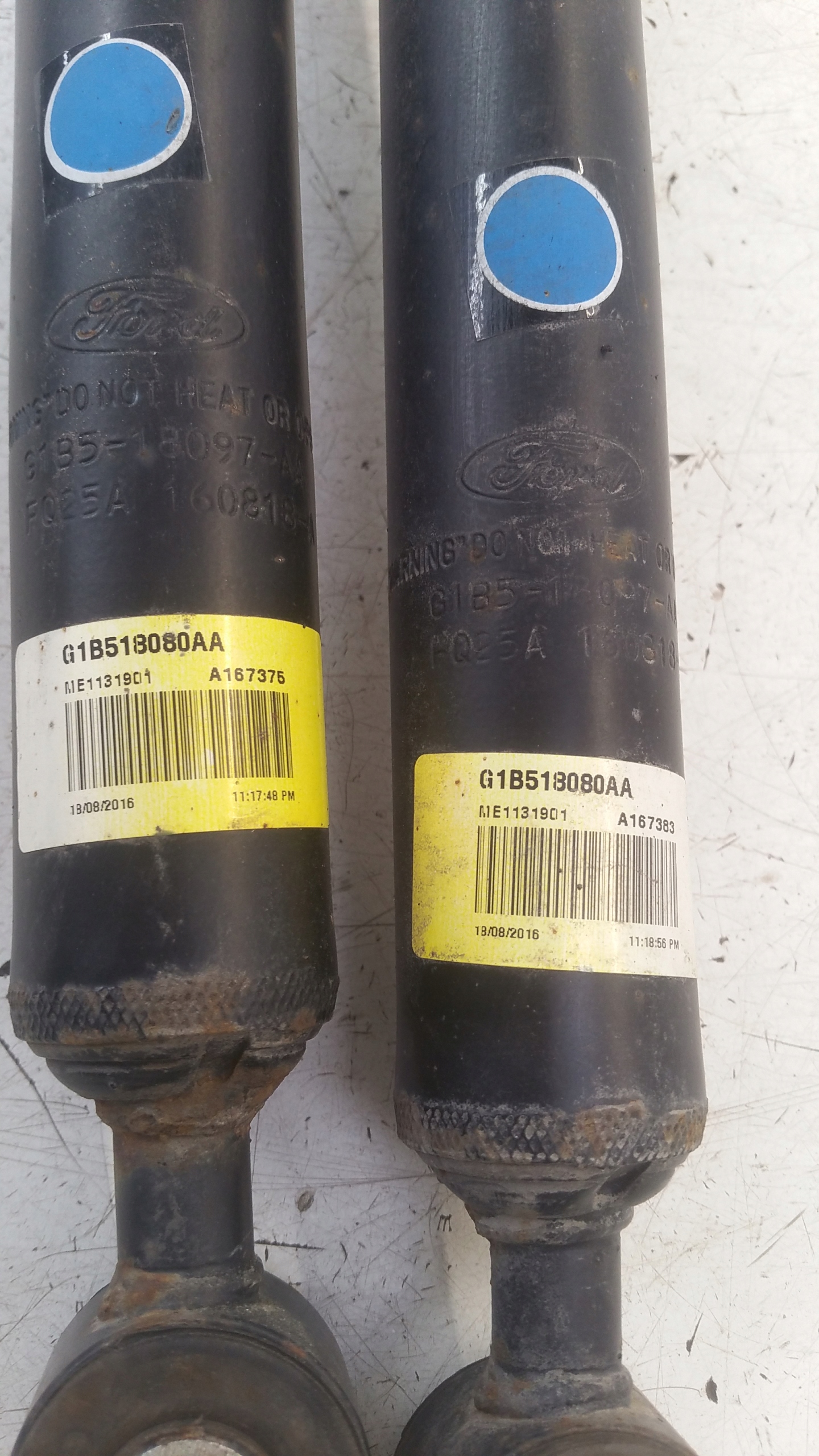 Stoßdämpfer heck para G1B518080AA Ford KA +