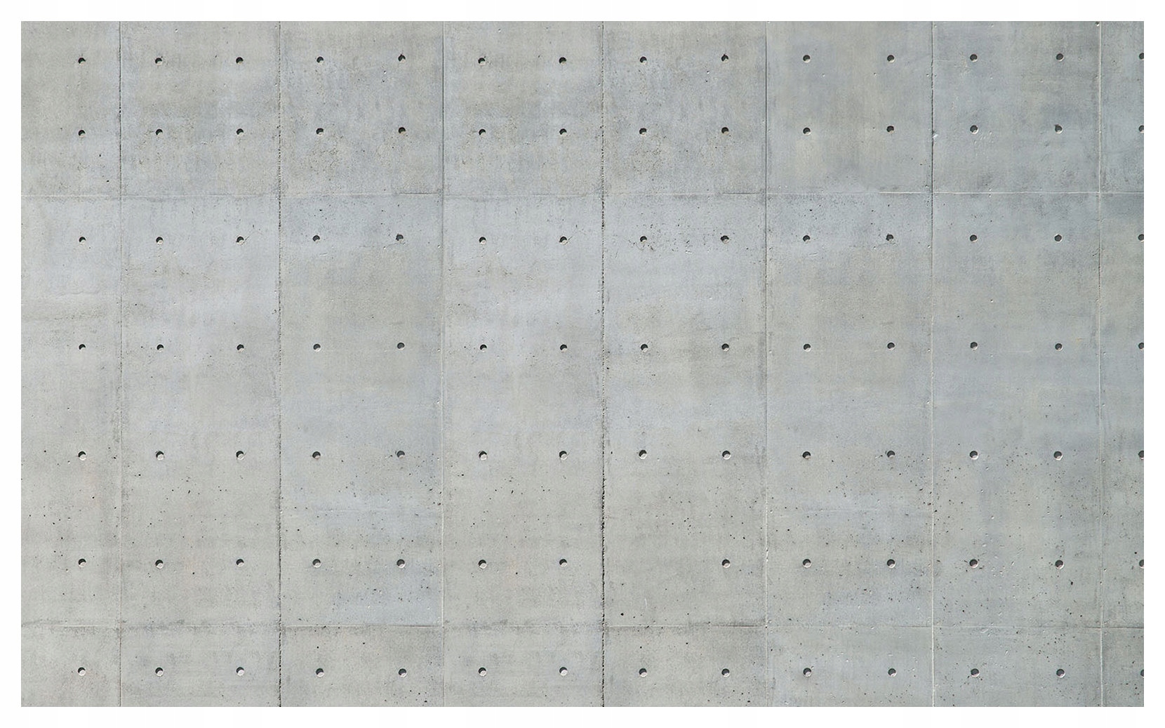 Fototapeta vlies Betónová stena s otvormi panely sivá 416x254 lepidlo