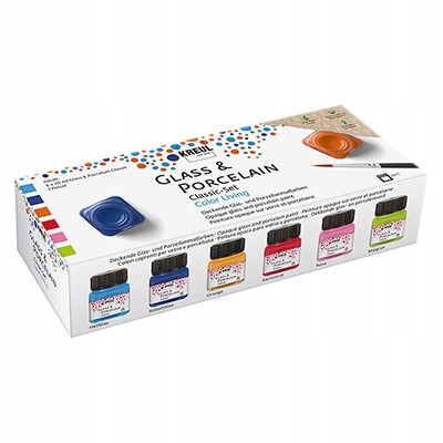 Barvy na sklo a keramiku Color Living Classic Set, Kreul 6 x 20 ml
