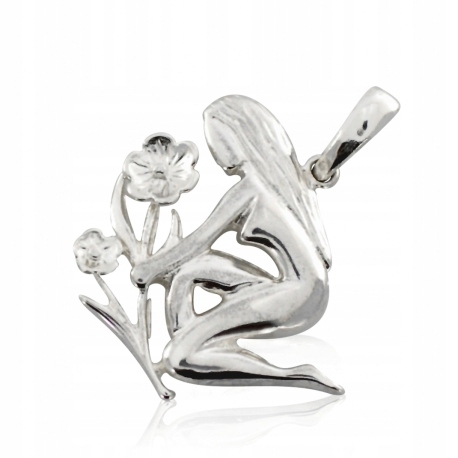 

Srebrny Wisiorek Panna Duży Znak Zodiaku Pr. 925