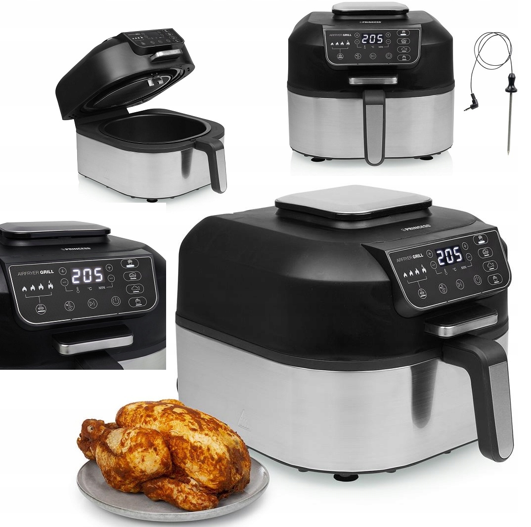 Digitální Airfryer 2 v 1 Gril A Fritéza Bez Tuku 5,6L bez Bpa Pfoa