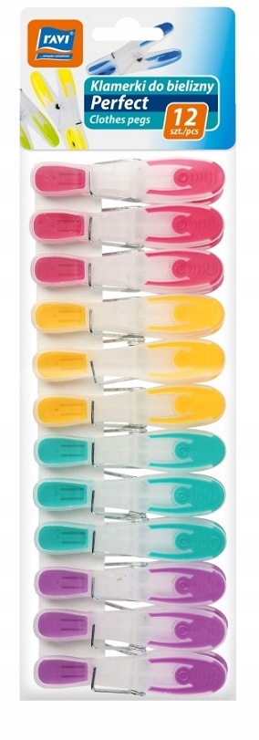

Klamerki Spinacze Bielizny Perfect Gumowane 12 Szt