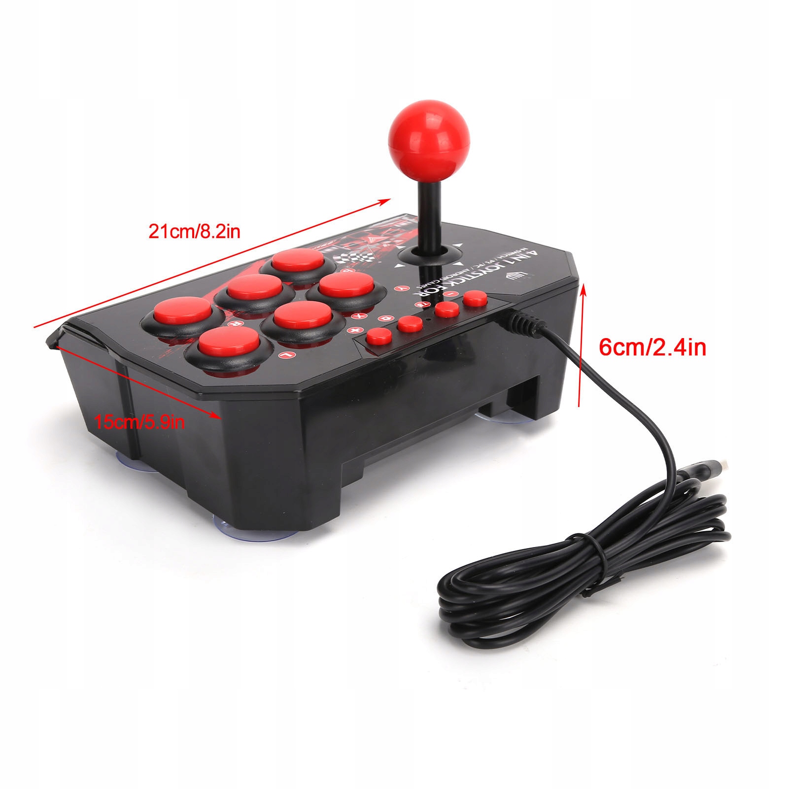 ARCADE FIGHT STICK PRZEWODOWY JOYSTICK DO GIER Kompatybilne platformy PC