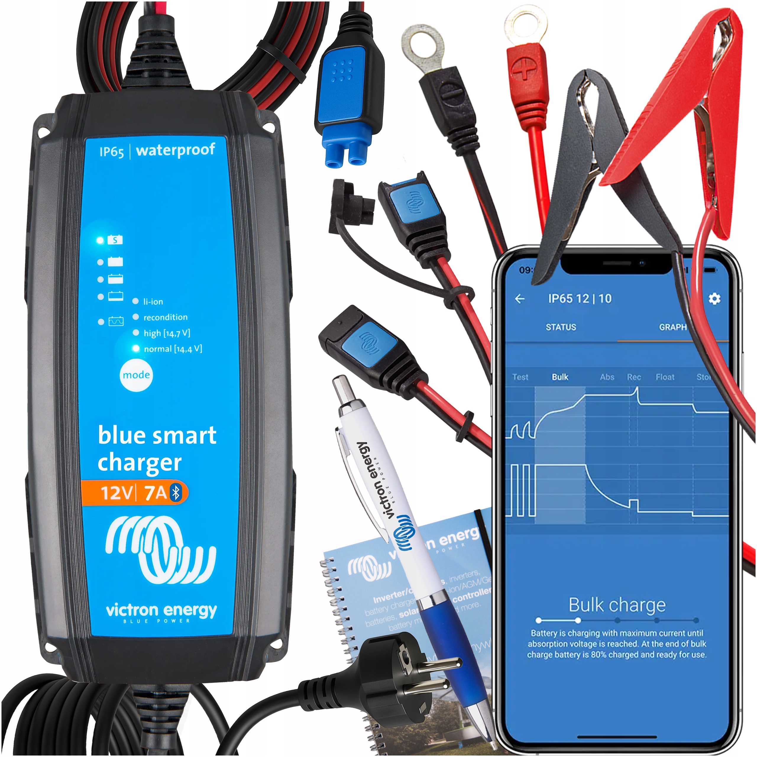 Ładowarka prostownik Victron Energy Blue Smart IP65 12V 7A Bluetooh 12/7