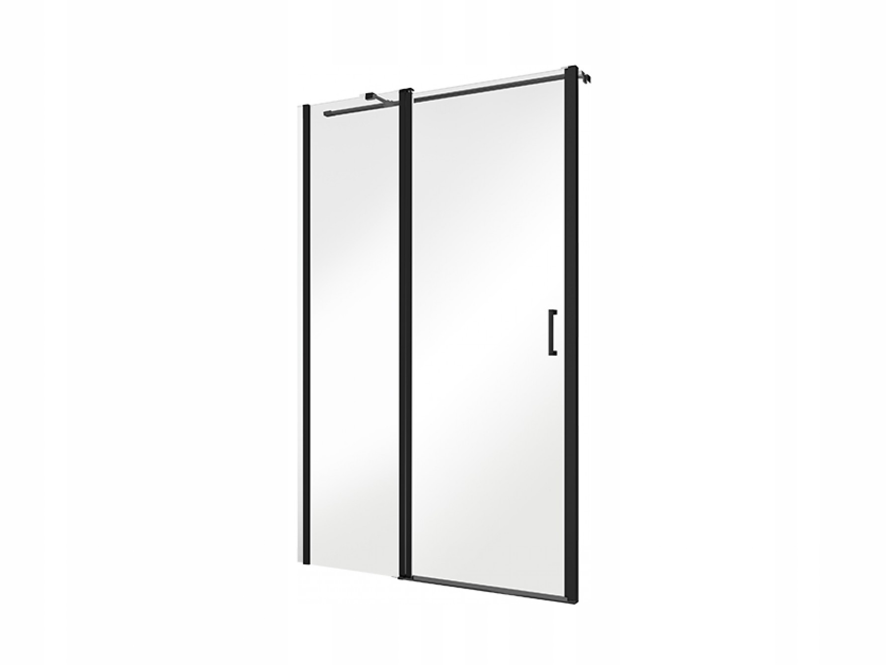 drzwi prysznicowe wnękowe Exo-C Black 110x190 Besco