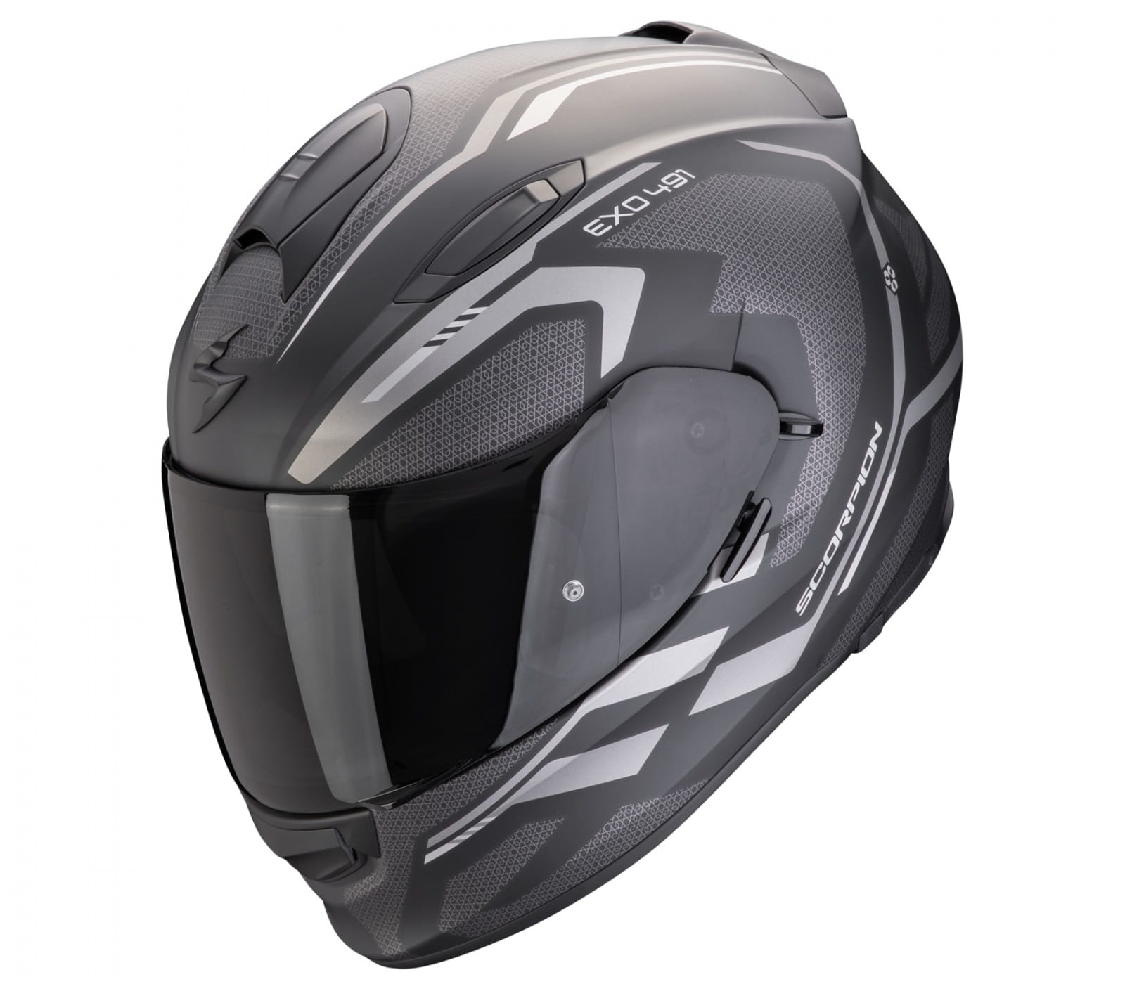 Motocyklová Prilba Scorpion EXO-491 Kripta Black Silver L