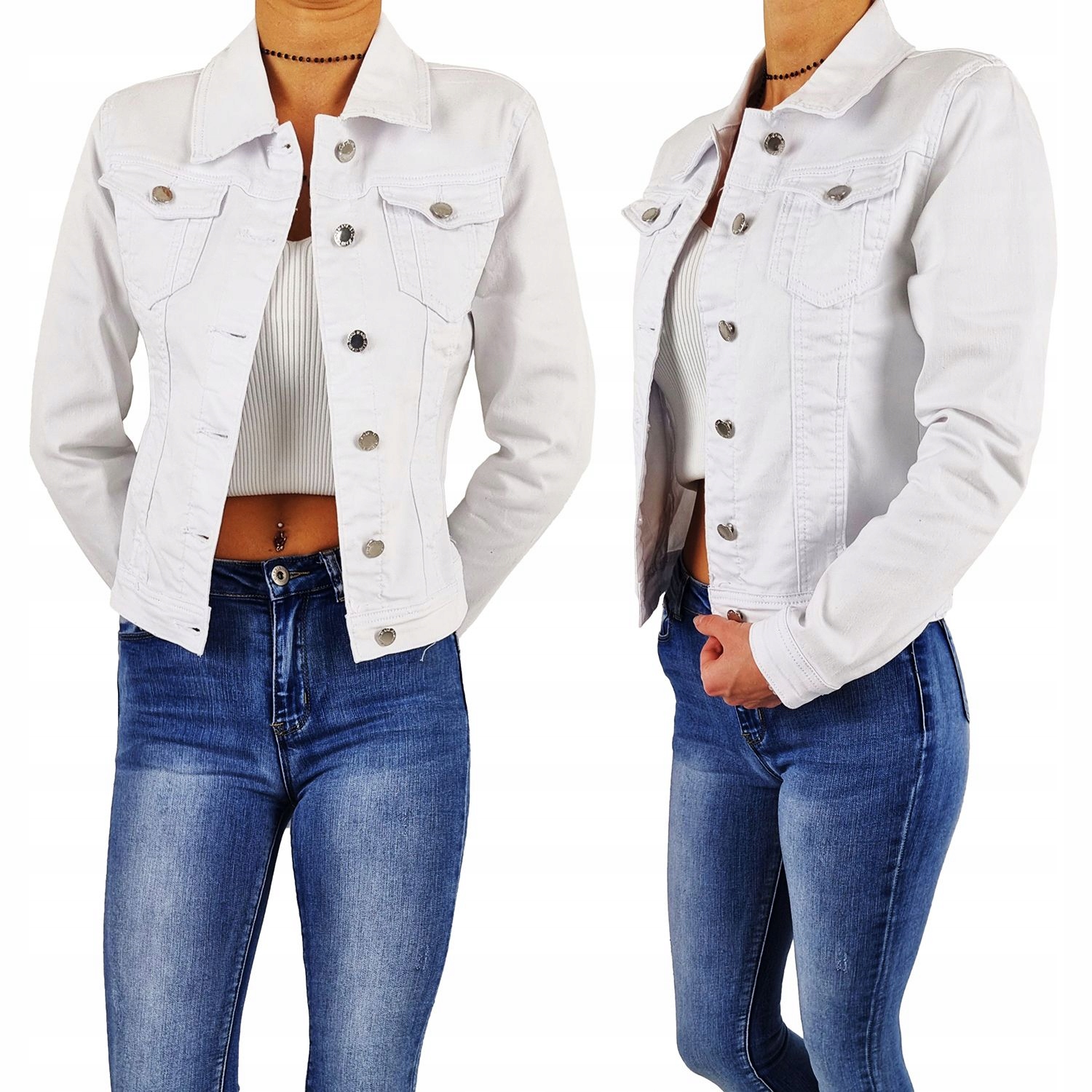 

Katana Jeans Kurtka Damska Biała White Lato
