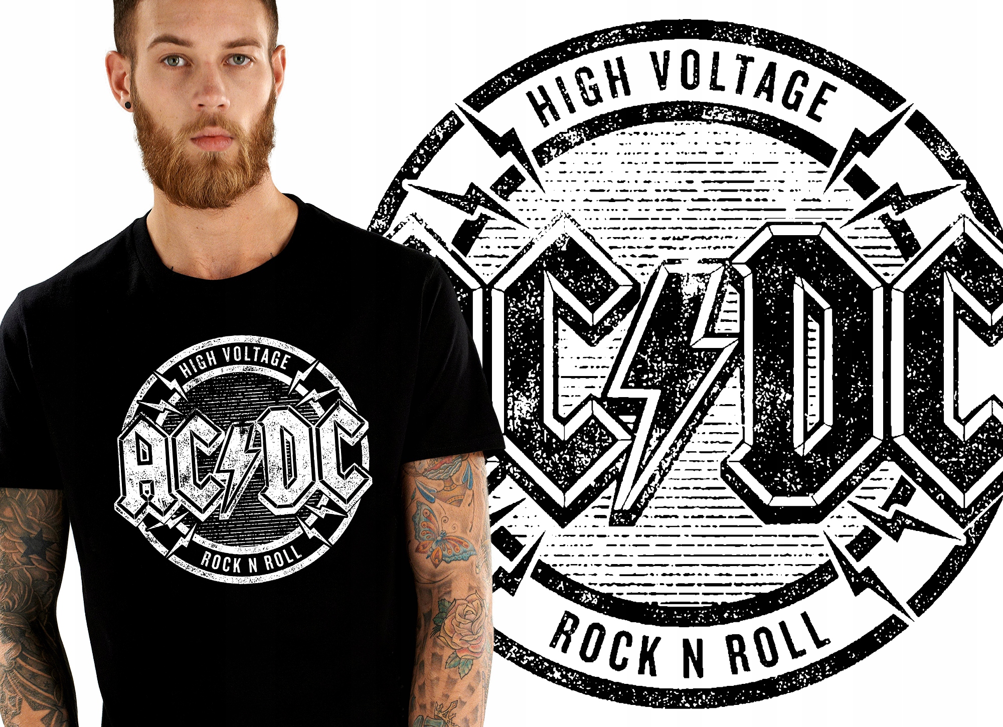 

Acdc Ac DC Ac/dc 100 Wzorów Koszulka Męska S