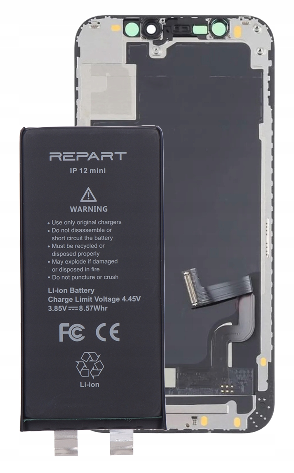 LCD displej pro Apple iPhone 12 Mini Incell baterie 2227 mAh bez Bms